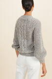 Cable Front Sweater  Pewter Marle  hi-res