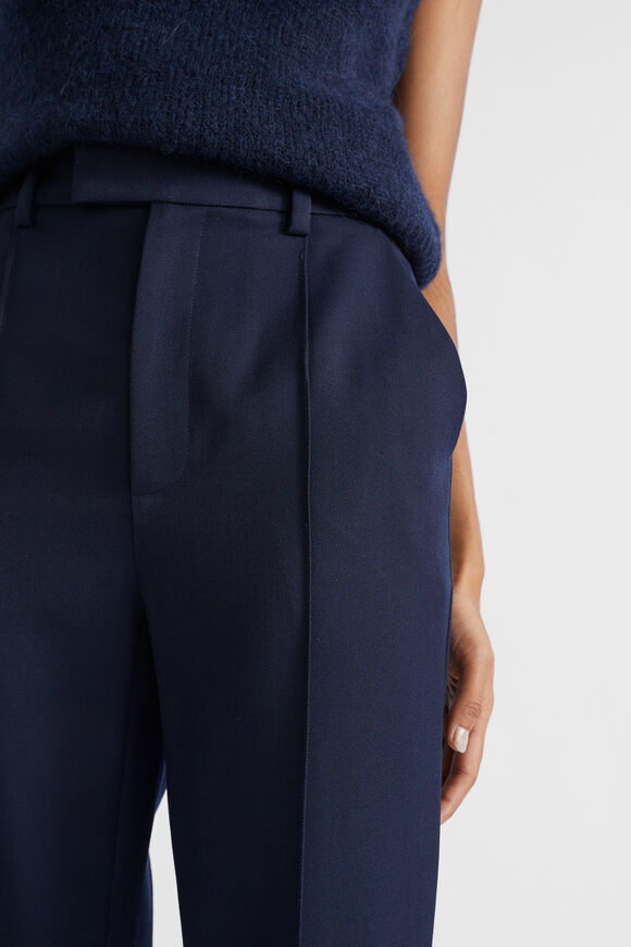Wool Blend Tailored Pant  Midnight Sky  hi-res