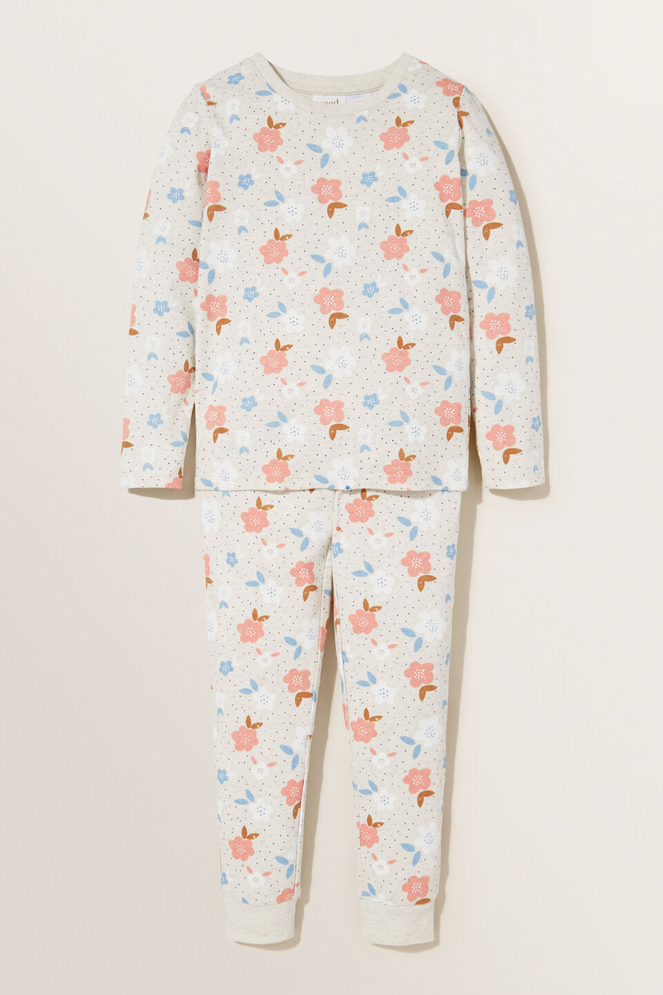 Floral Spot Pyjamas  Oat Marle