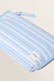 Knitted Stripe Pouch  Clear Sky Multi  hi-res