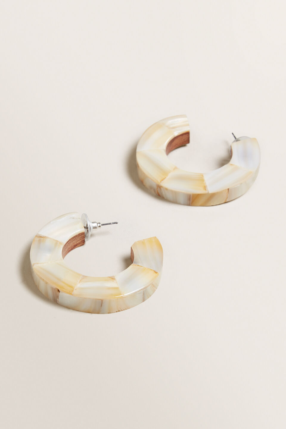 Shell Hoop Earrings  