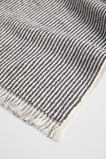 Stripe Textured Hand Towel  Charcoal  hi-res