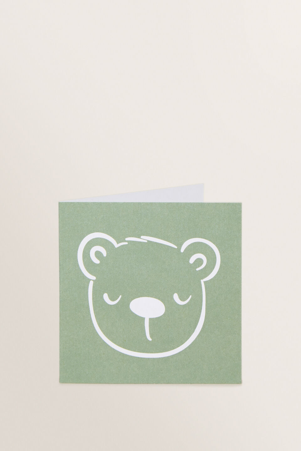 Small Green Bear Card  Multi