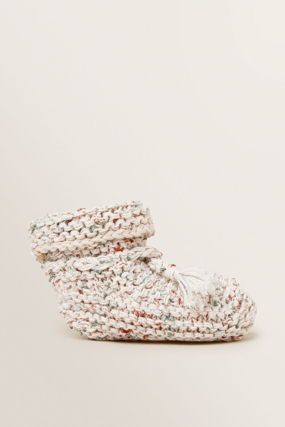 Knit Speckle Booties  