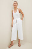 Button Fly Crop Pant  Whisper White  hi-res