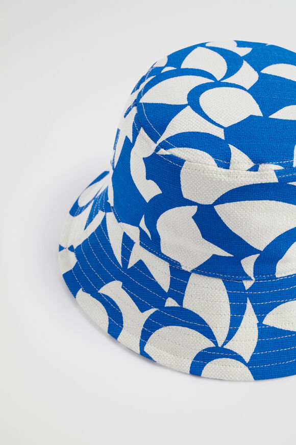 Fabric Bucket Hat  Deep Ocean Abstract  hi-res
