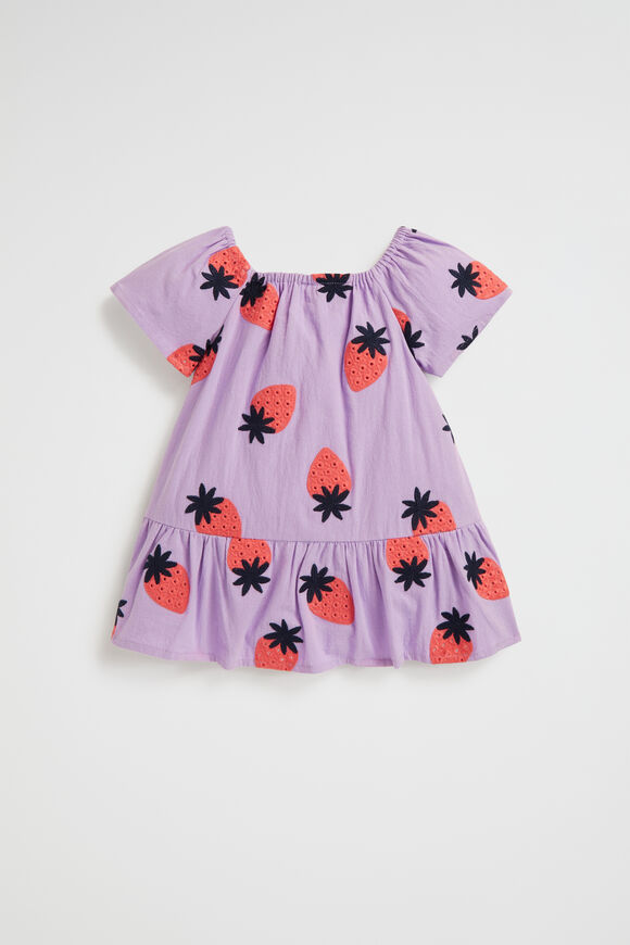 Strawberry Embroidered Dress  Lilac  hi-res