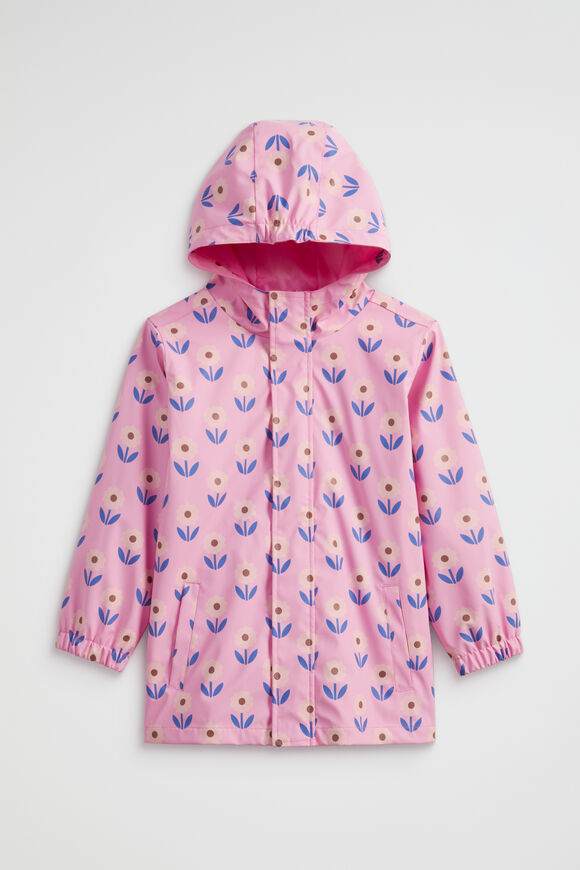 Floral Rain Coat  Candy Pink  hi-res