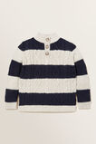 Button Knitted Sweater  Midnight Blue  hi-res
