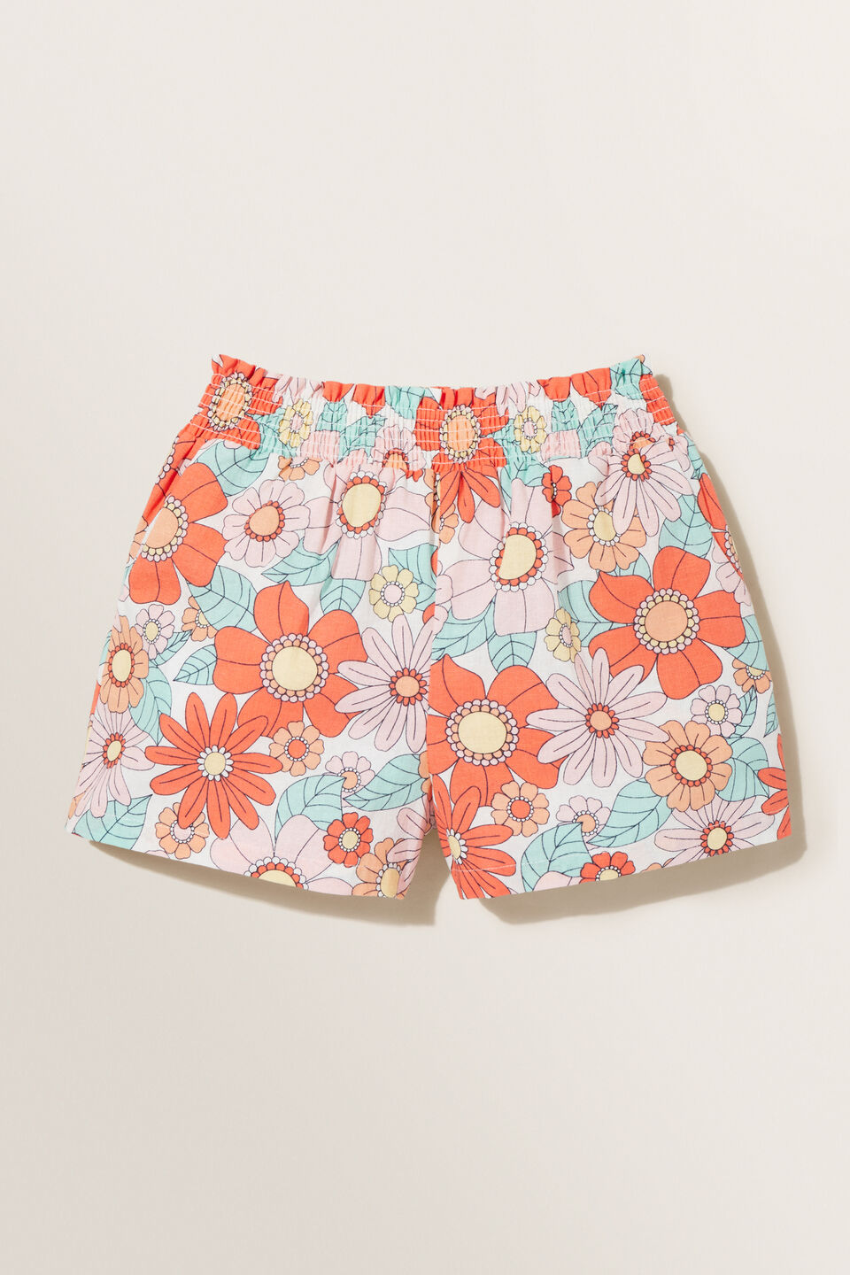 Floral Linen Shorts  Clementine