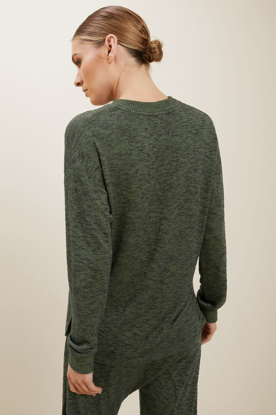 Supersoft Long Sleeve Top  Basil Marle