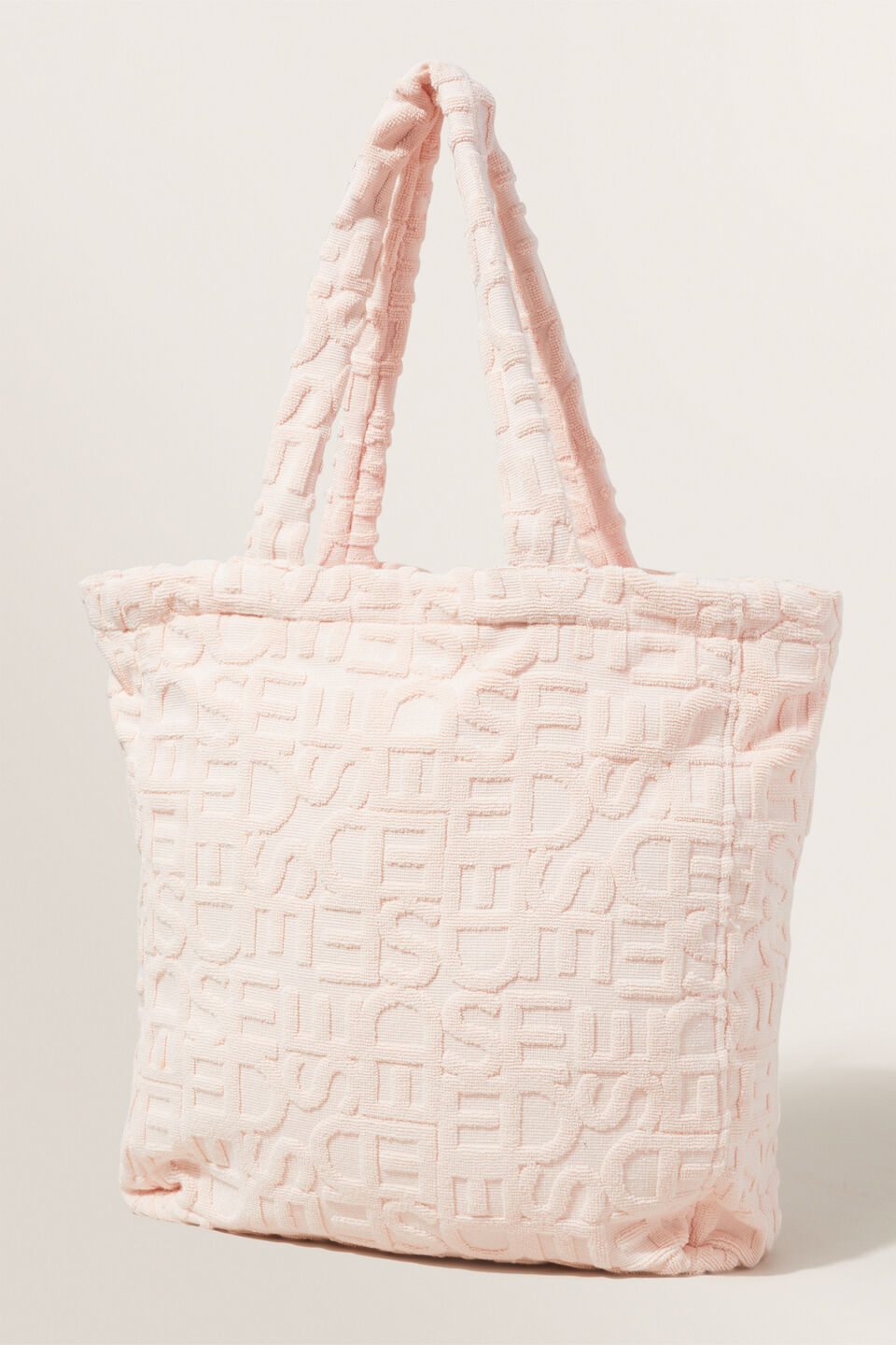 Terry Towelling Tote  Pale Blossom