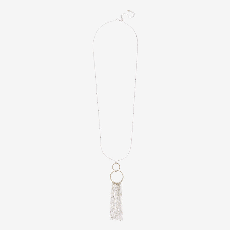 Ring Chain Tassel Necklace  