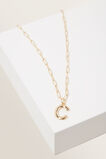 Initial Chain Necklace  C  hi-res