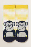 Monkey Socks  Yellow  hi-res