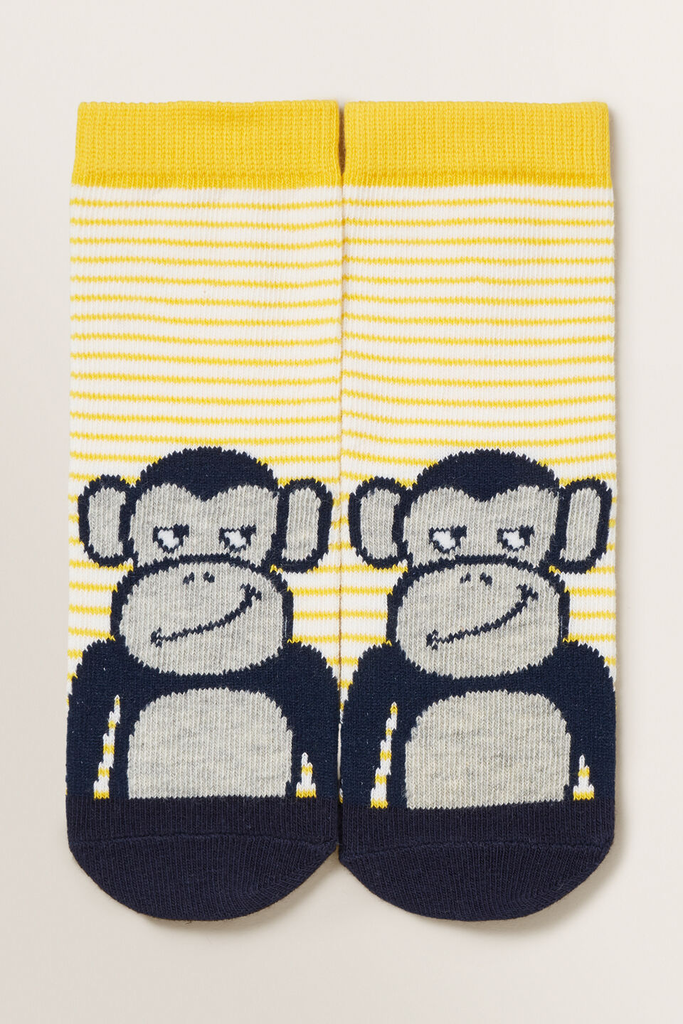 Monkey Socks  Yellow