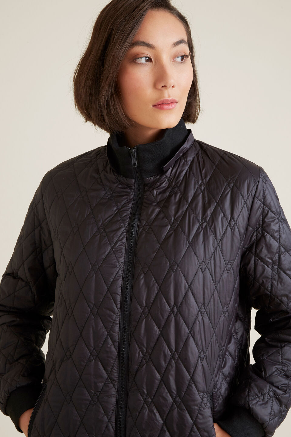 Quilted Longline Puffer  