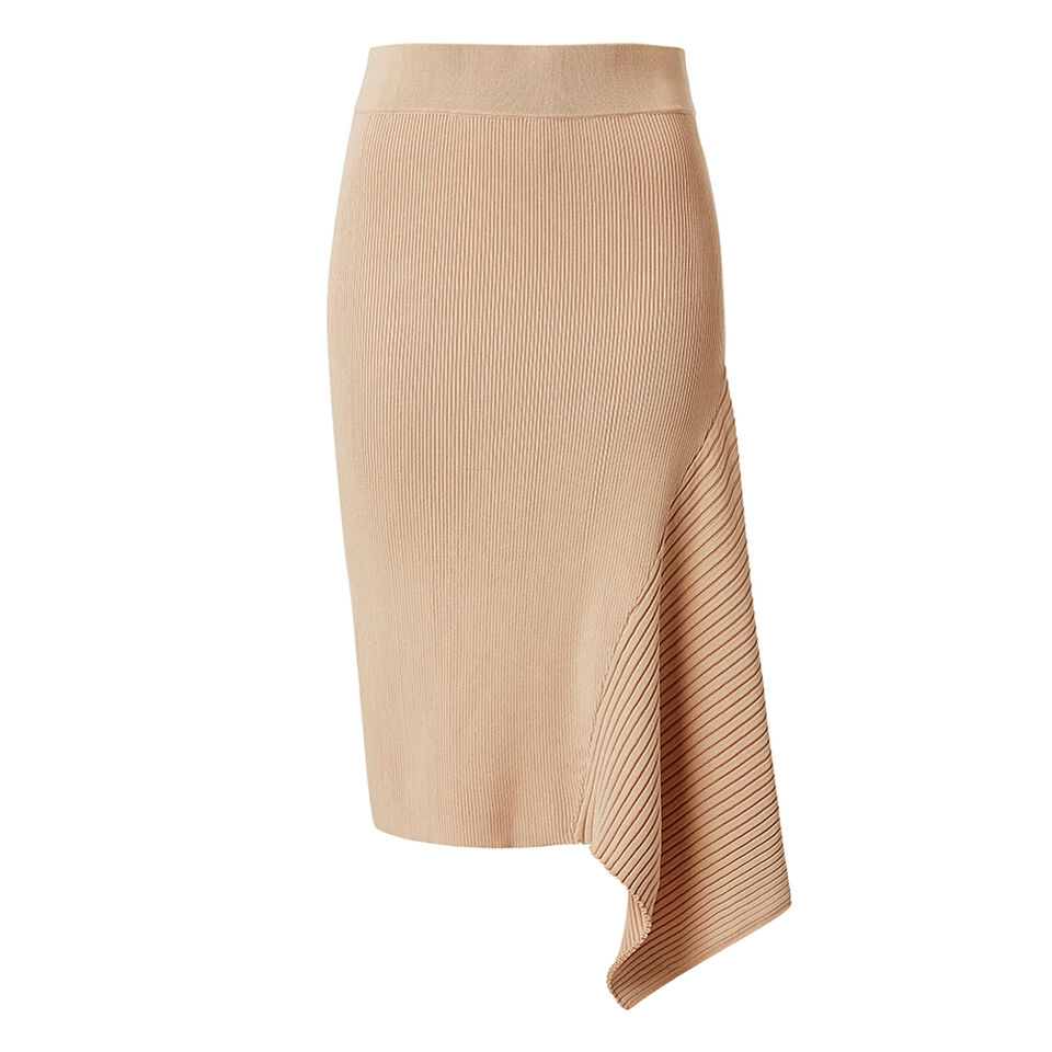 Asymmetrical Crepe Skirt  