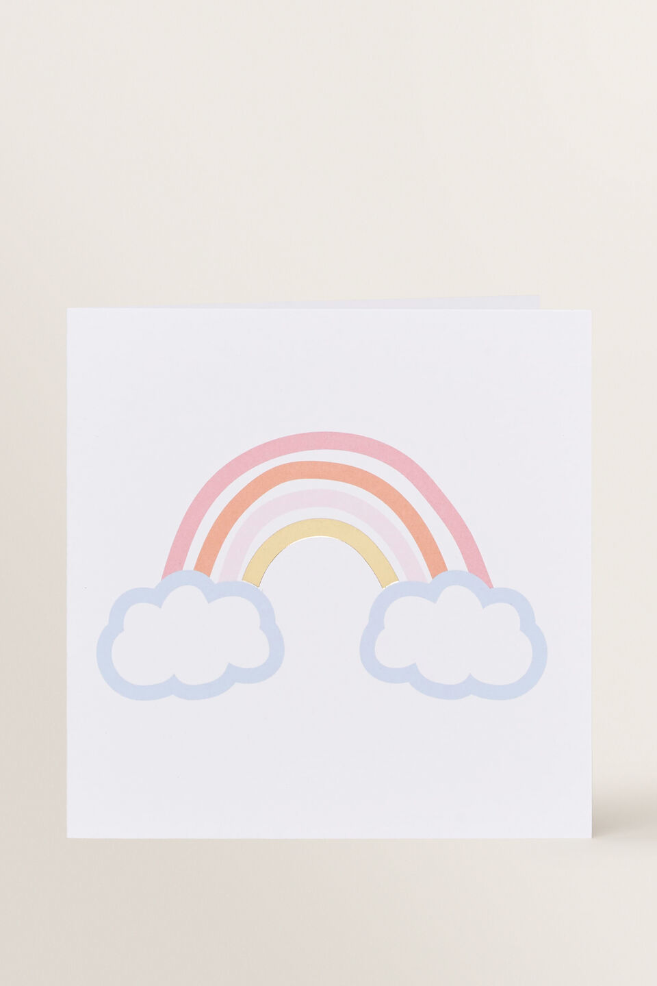 Large Rainbow Cloud Card  