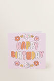 Flower Happy Birthday Card    hi-res