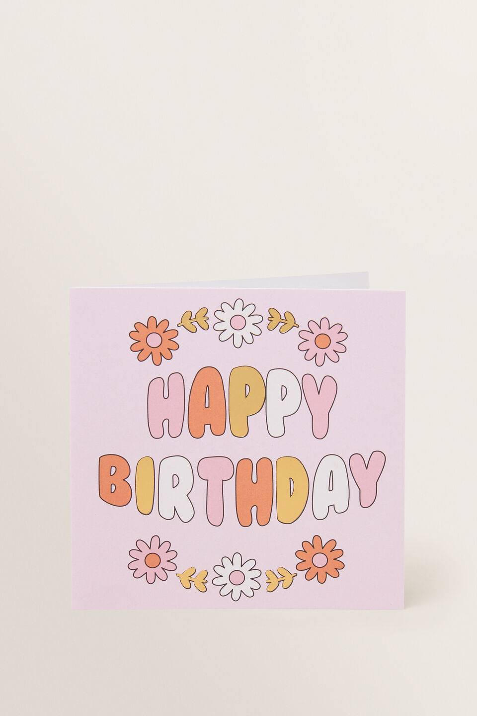 Flower Happy Birthday Card  