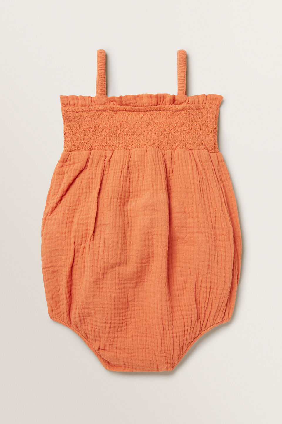 Cheesecloth Frill Romper  