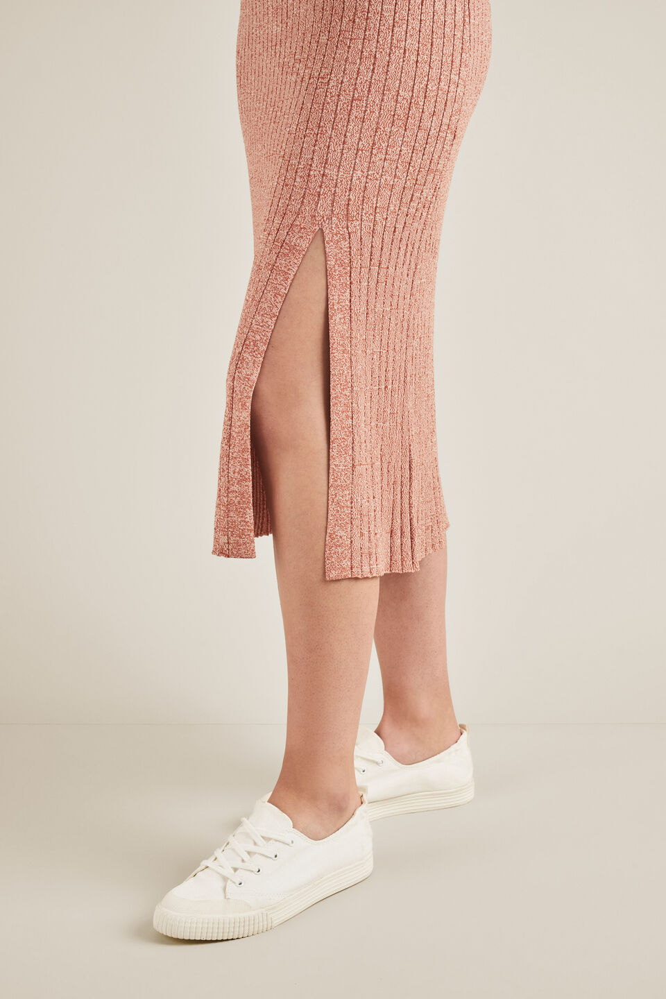 Space Dye Knit Skirt  
