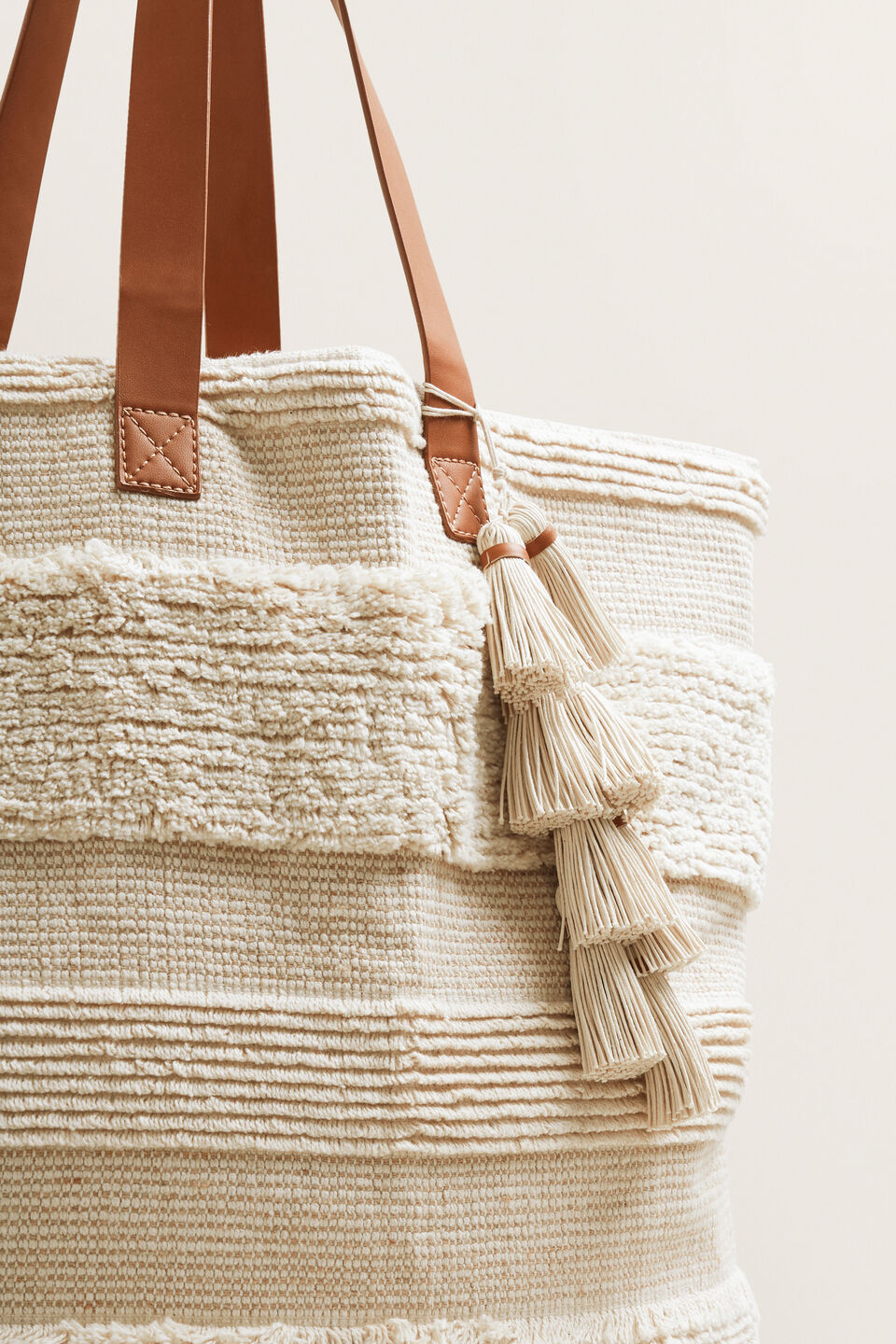 Oversized Textured Tote  4