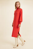 Slouchy Knit Midi Dress  Candy Red  hi-res