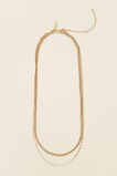 Fine Layered Necklace  Gold  hi-res