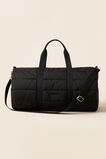 Quilted Leisure Duffle Bag  Black  hi-res