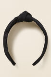 Linen Knot Headband  Black  hi-res