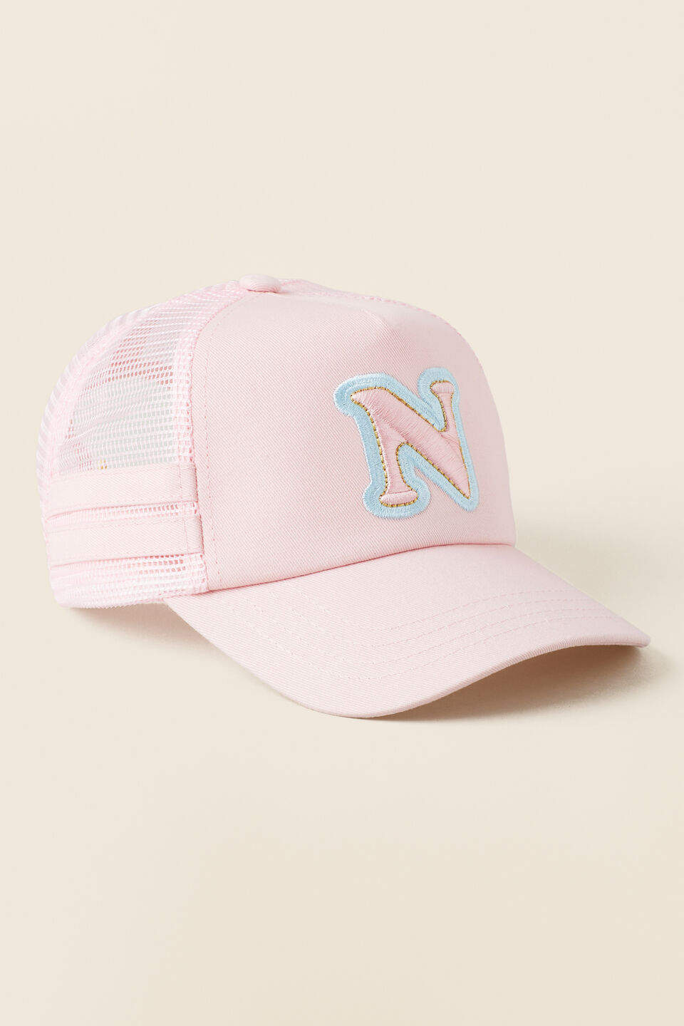 Embroidered Initial Cap  N