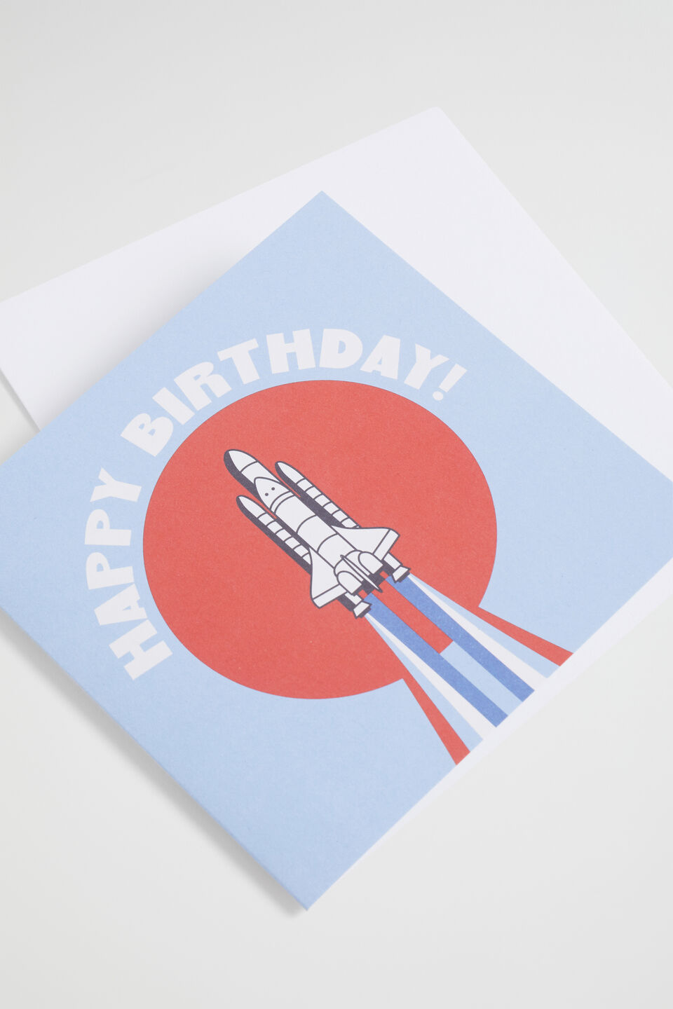 Large Rocket Birthday Card  Multi