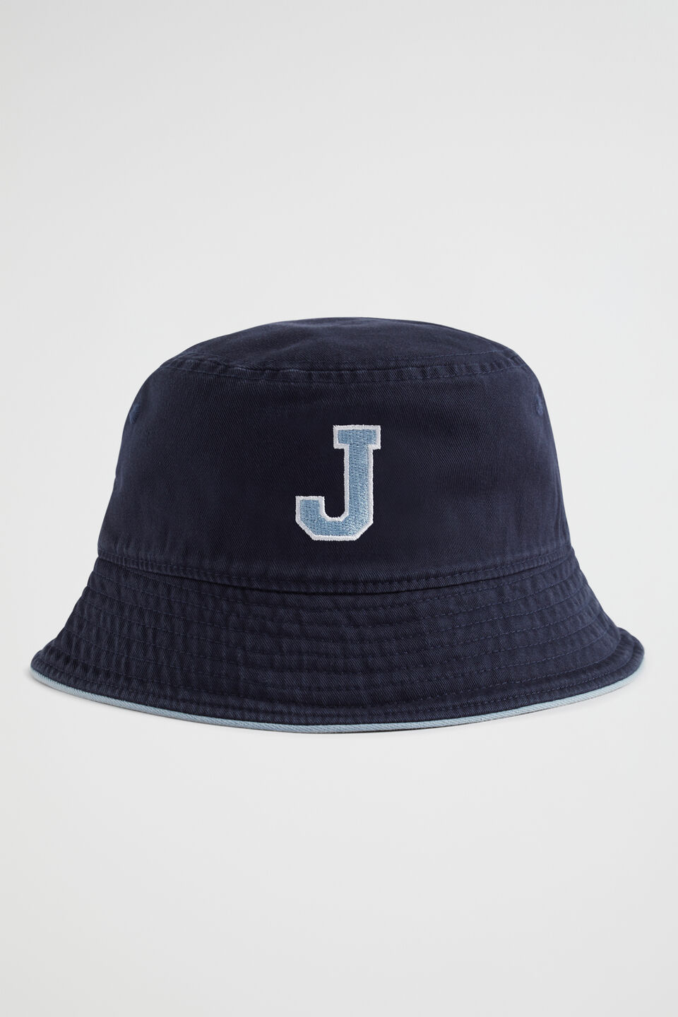 Initial Emb Bucket Hat  J
