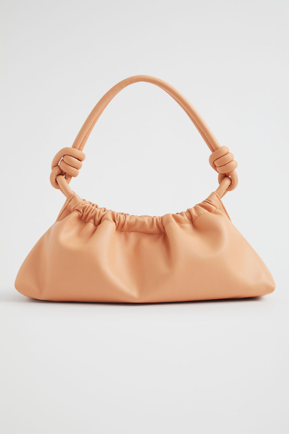 Rouched Knot Detail Bag  Peach Bloom