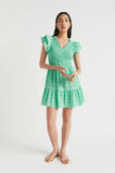 Textured Gingham Mini Dress  Jade Green Gingham  hi-res