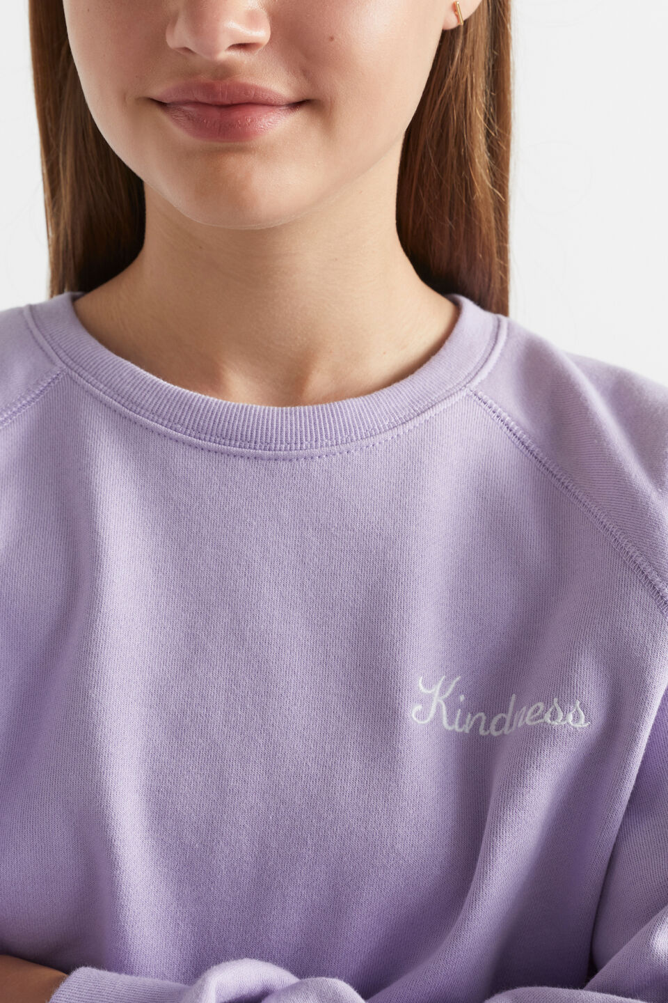 Embroidered Sweat  Lilac