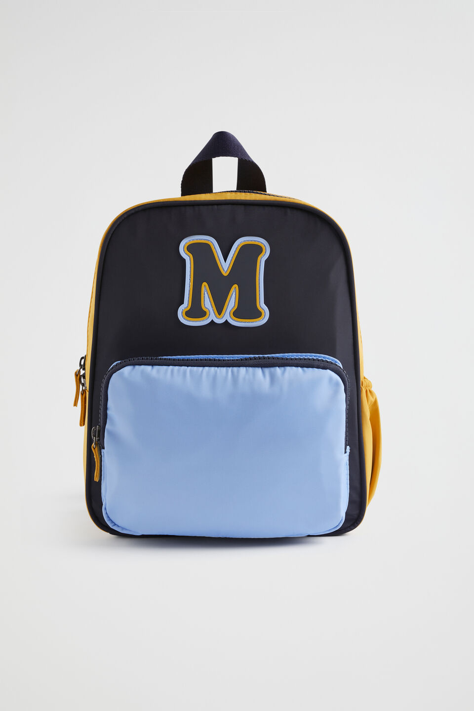 Colour Block Initial Backpack  M