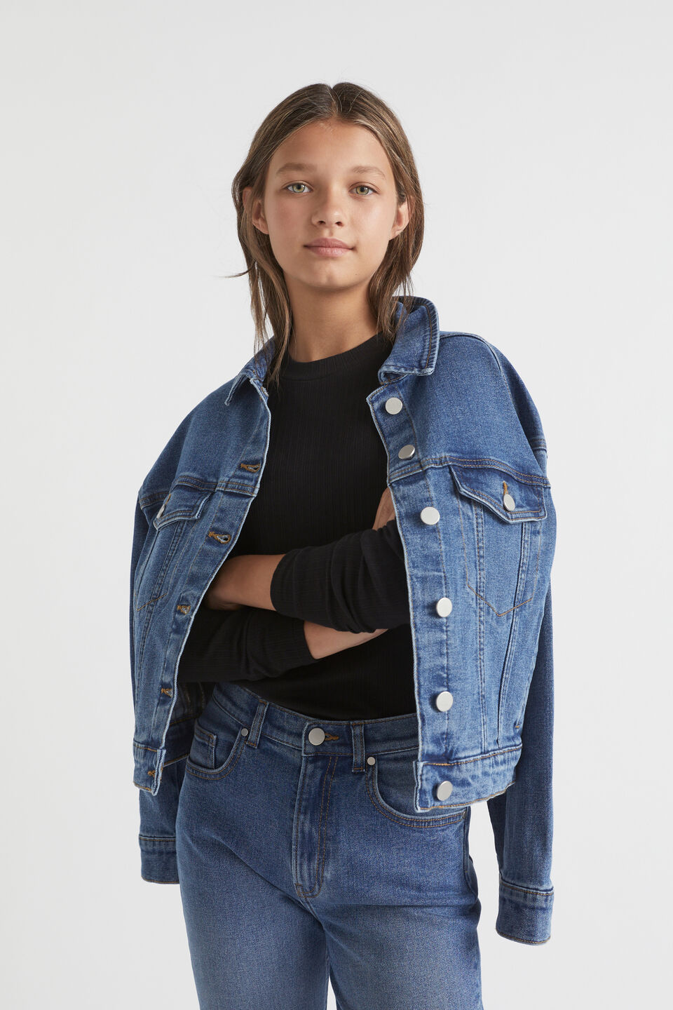 Relaxed Denim Jacket  Classic Blue