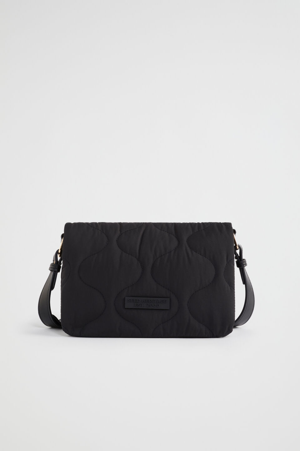 Quilted Crossbody Bag  Black