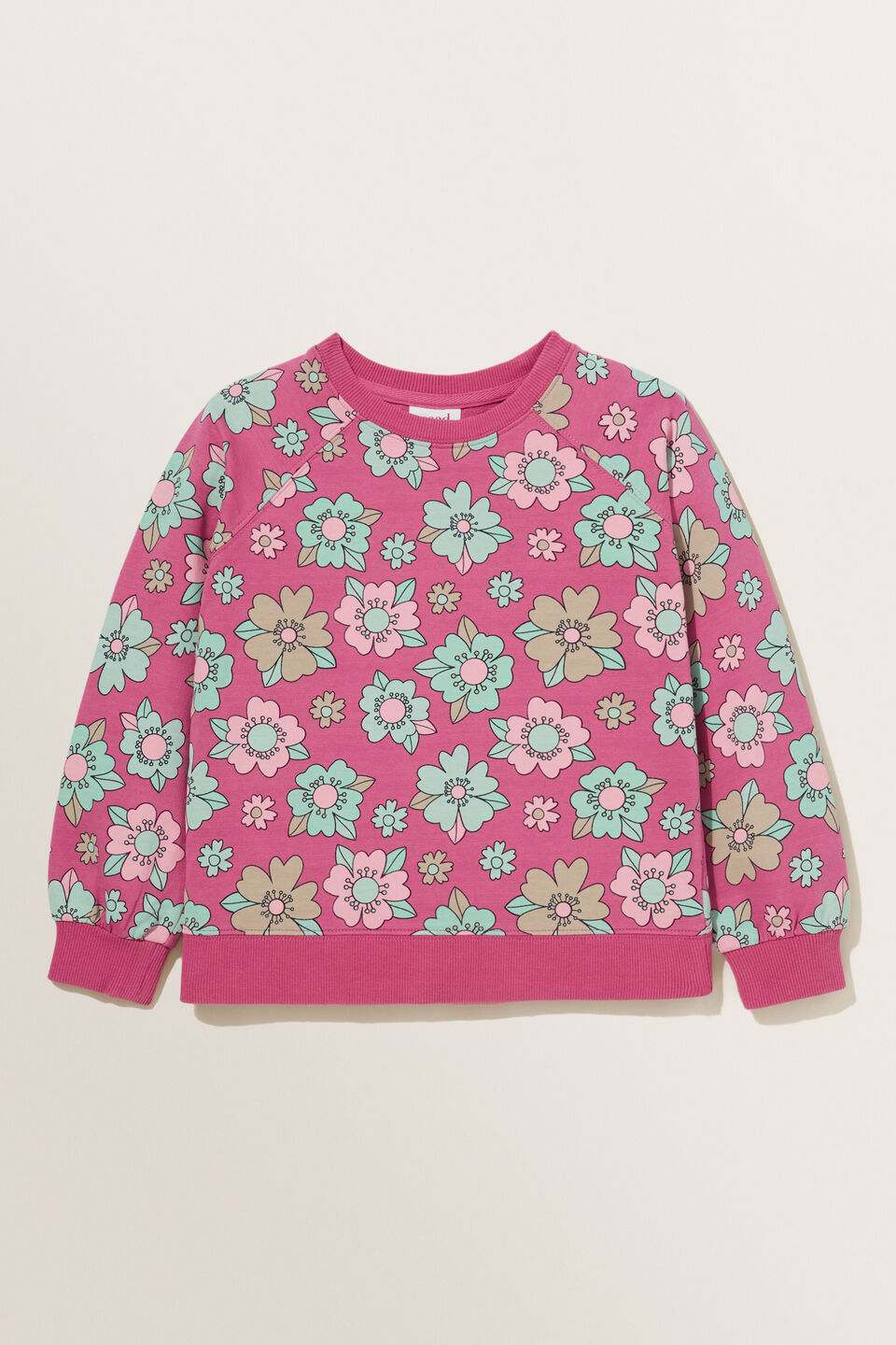 Floral Sweater  Berry