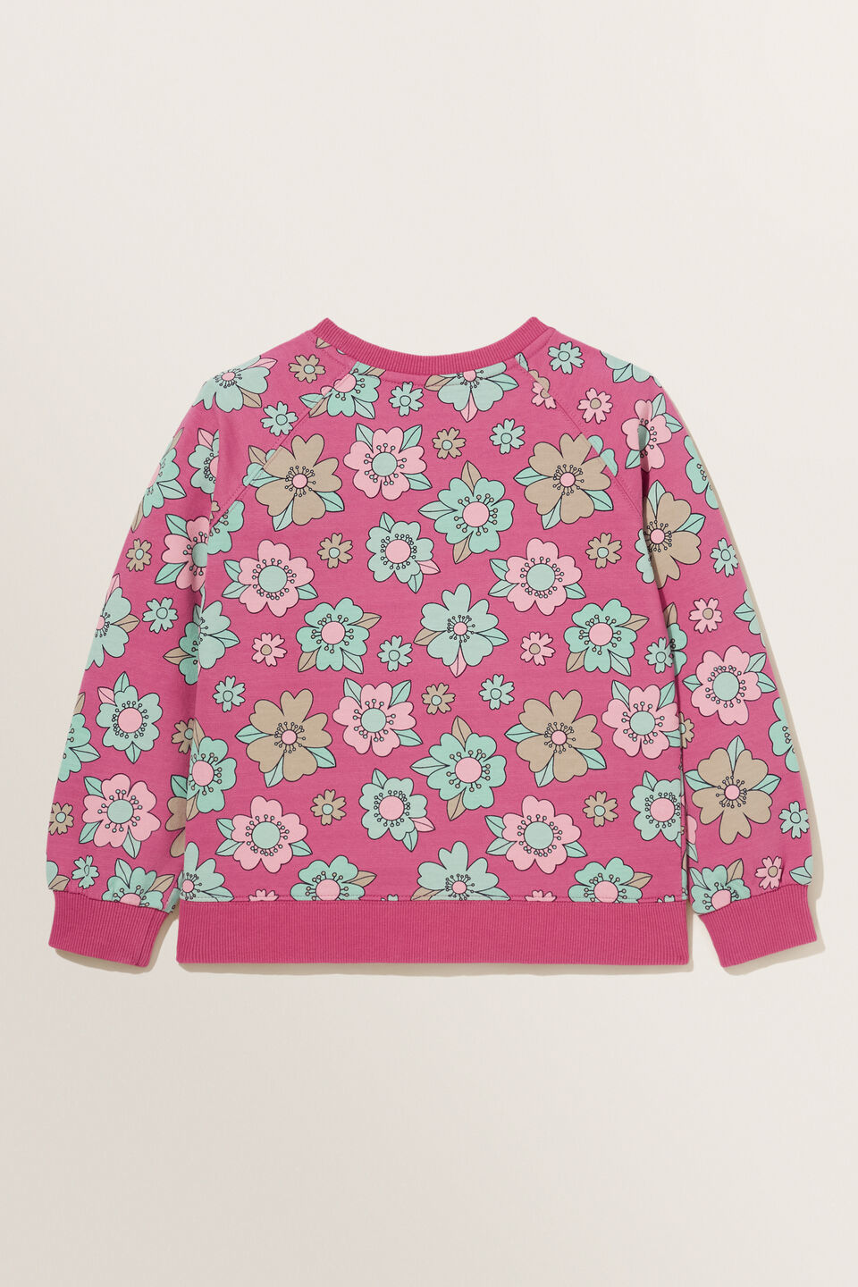 Floral Sweater  Berry