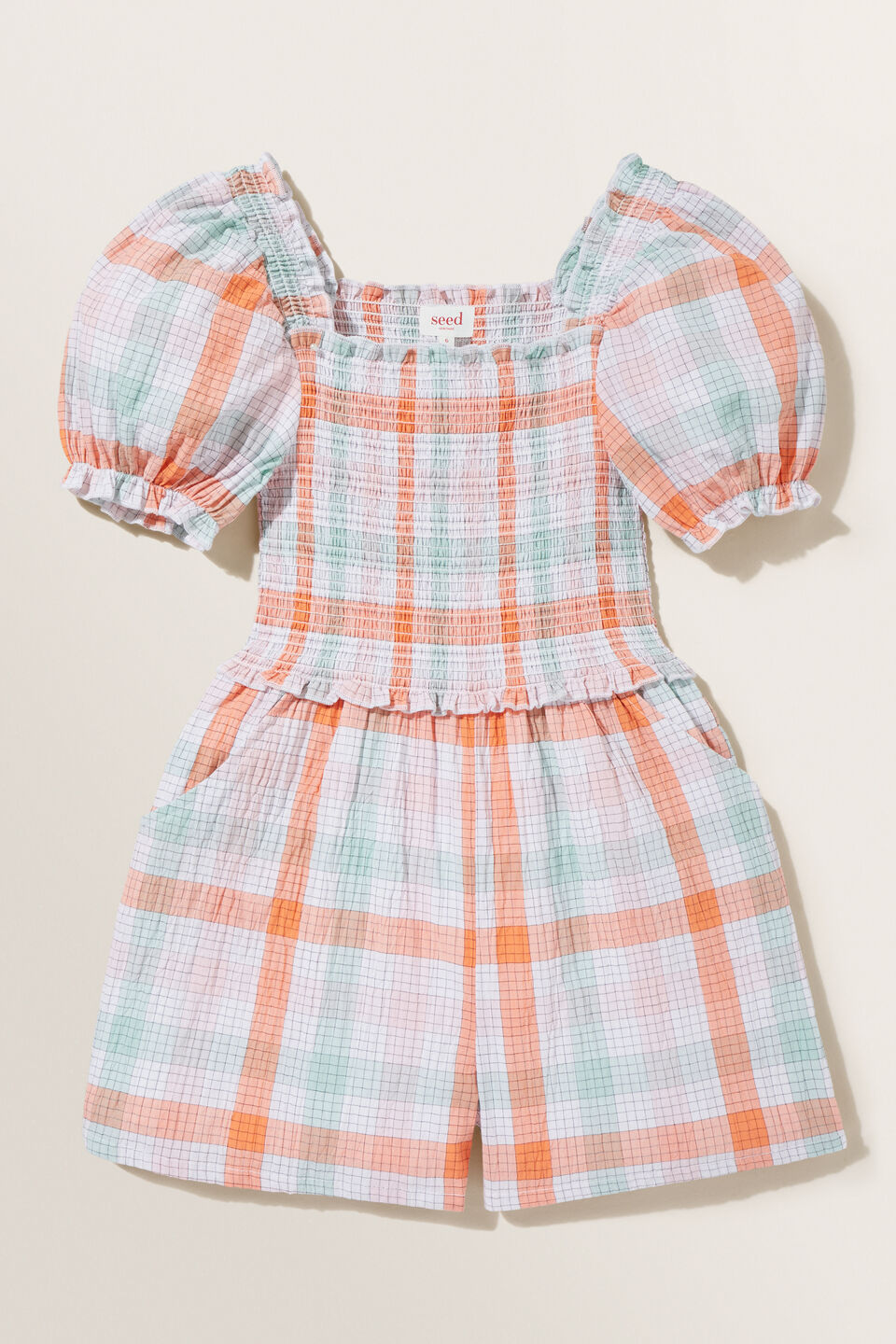 Gingham Playsuit  Clementine