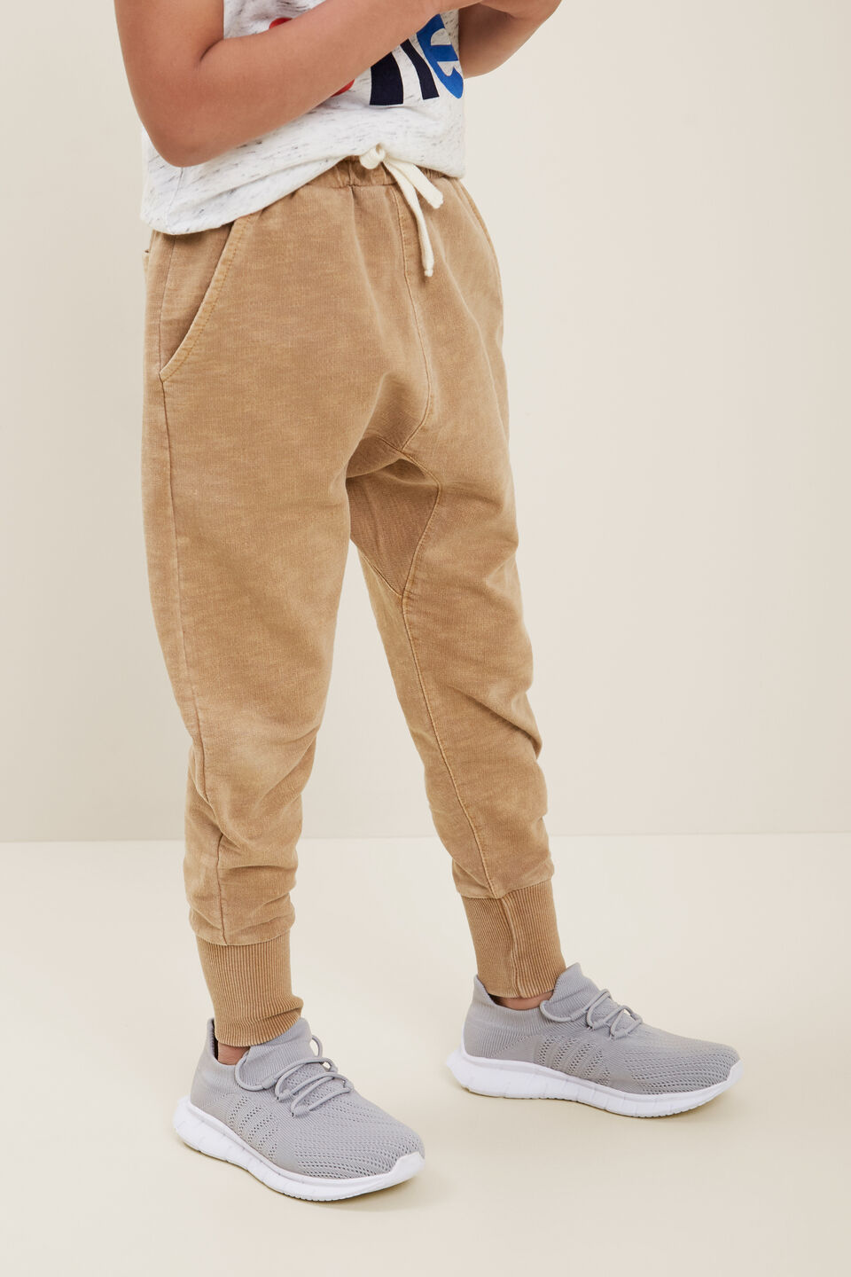 Slouchy Trackpant  Biscuit