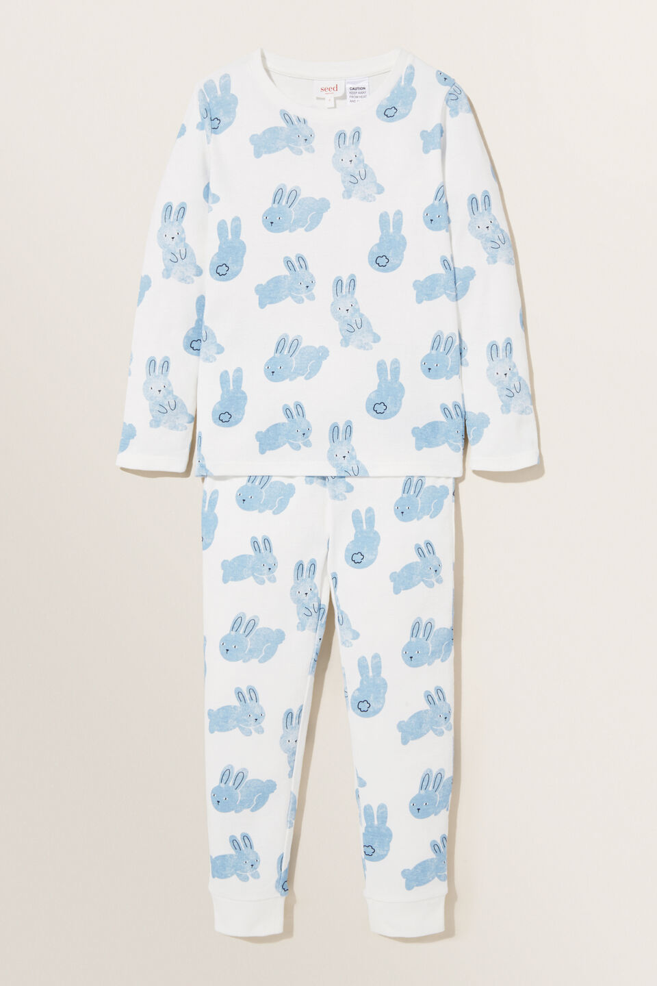 Blue Bunny Long Sleeve Pyjamas  Arctic Blue