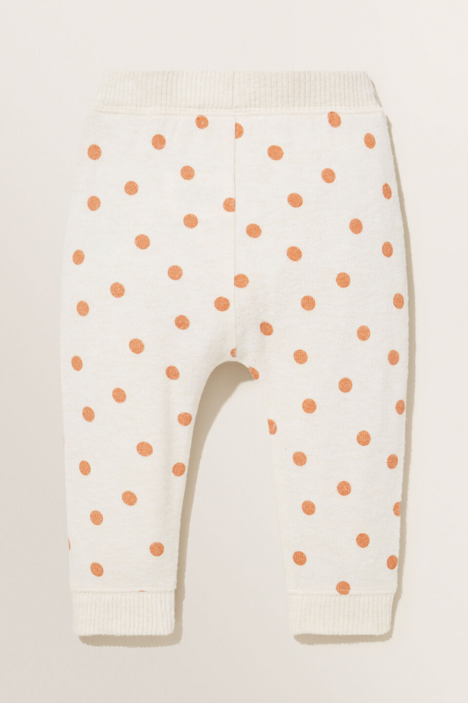 Spotty Brushed Terry Trackpant  Oat Marle
