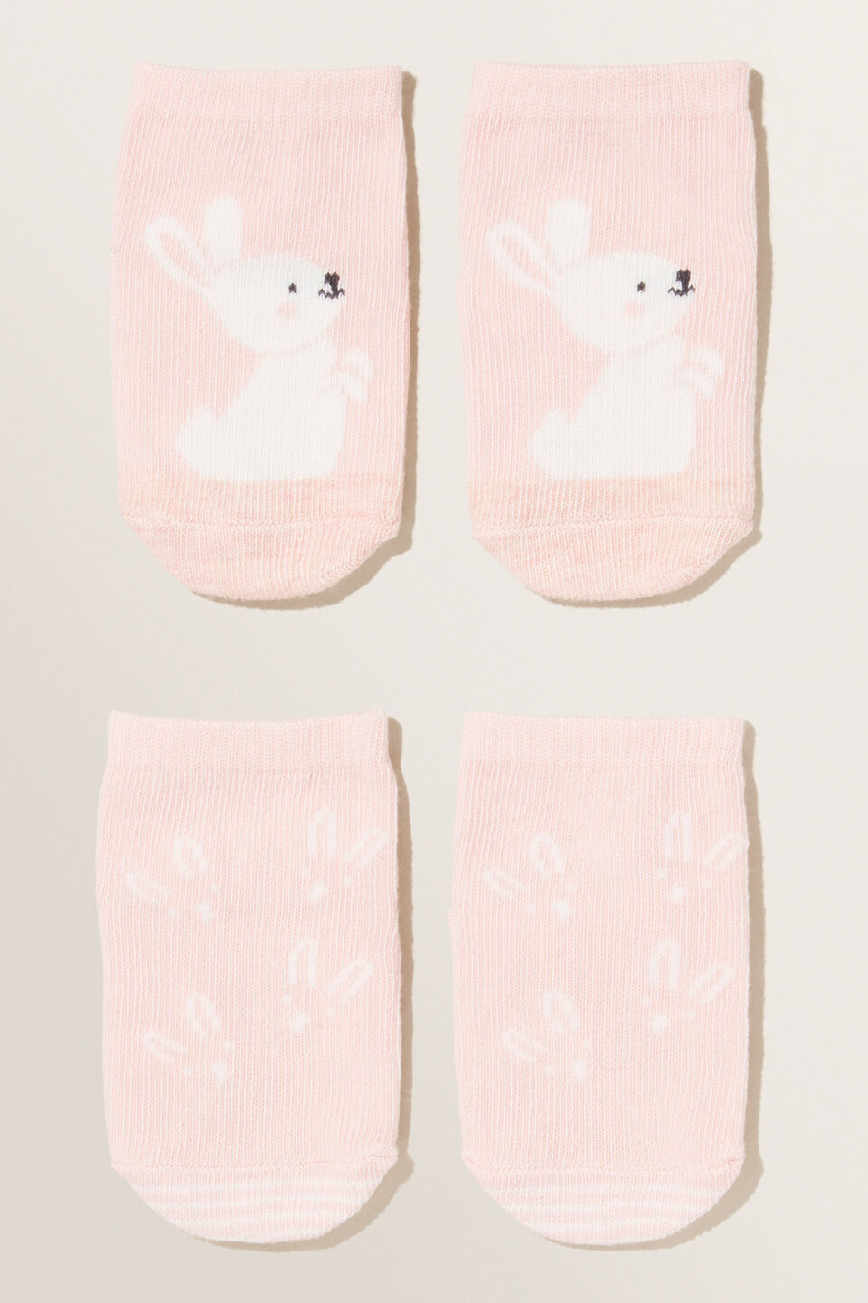 Bunny Socks 2 Pack  Dusty Rose