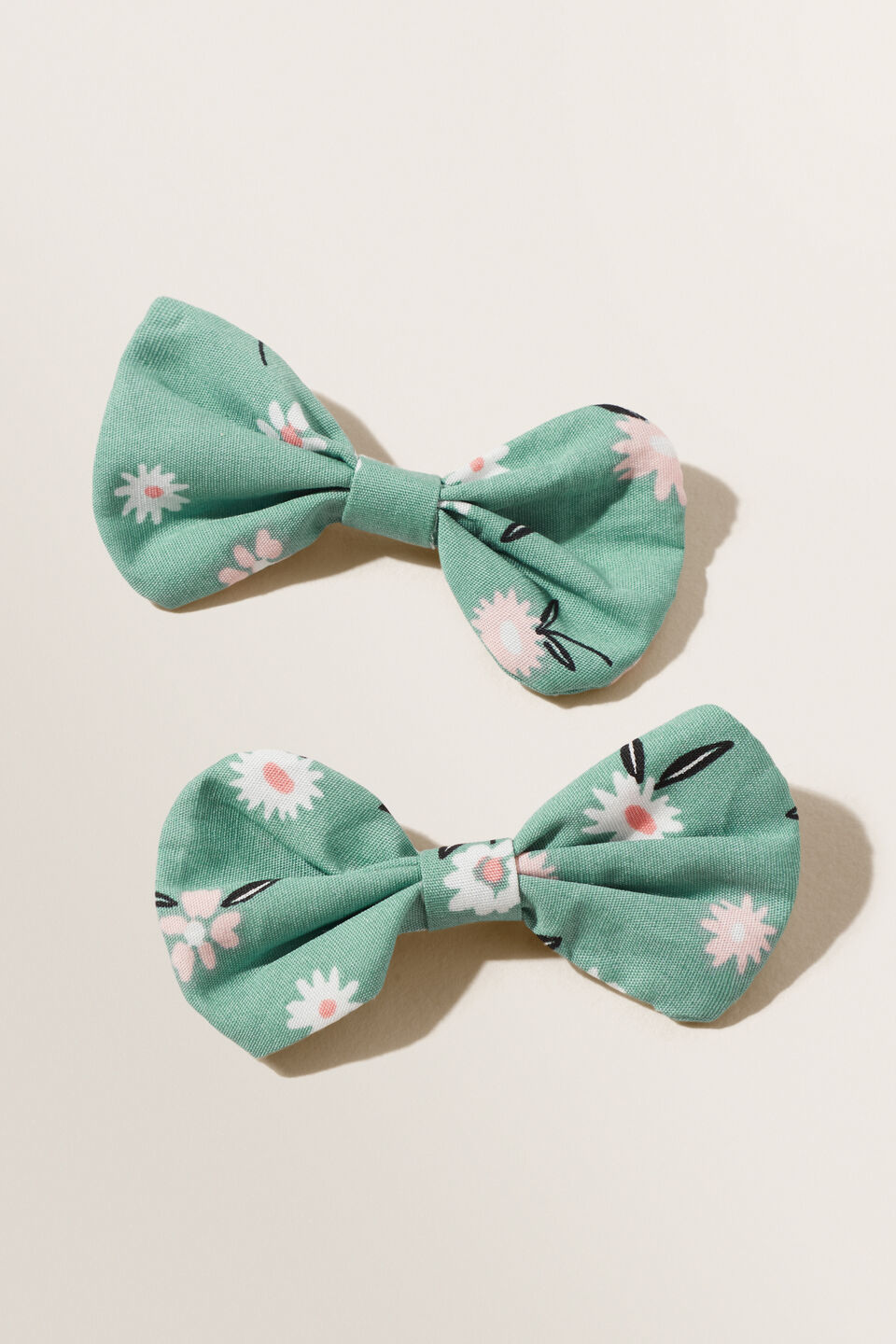 Fabric Bow Duck Clip Pack  Multi
