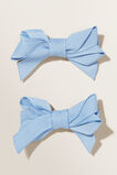 Double Bow Clips  Bluebell  hi-res